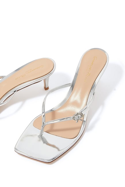 Ribbon 55 Leather Thong Sandals
